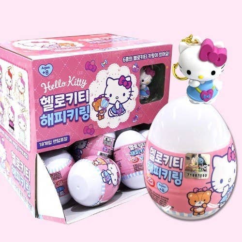 Sanrio Happy Hello Kitty Figure Key Ring Random Capsule