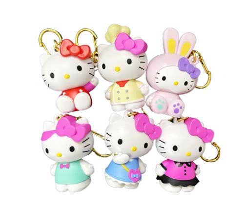 Sanrio Happy Hello Kitty Figure Key Ring Random Capsule
